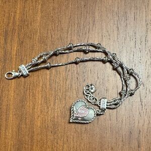 Silver Heart Charm Bracelet